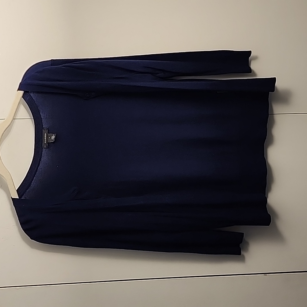 Navy cardigan